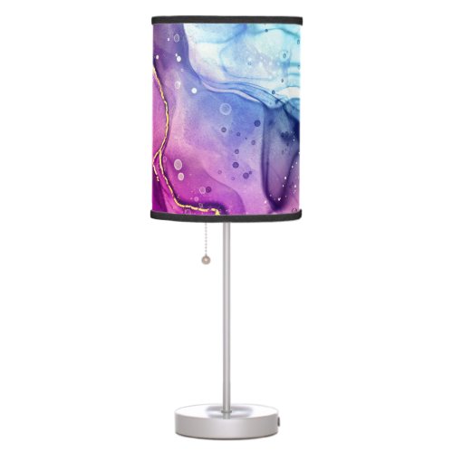 Modern Purple and Pink Watercolor Accent Lamp