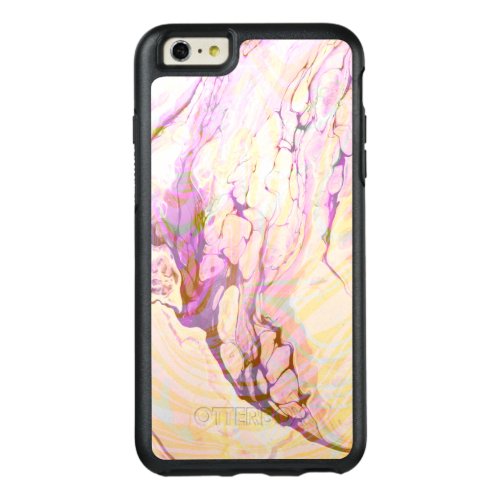 Modern Purple And Yellow Marble OtterBox iPhone 66s Plus Case