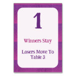 Modern Purple Bunco Table Card