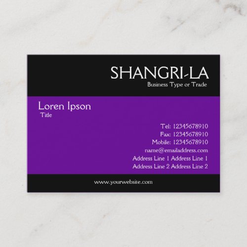 Modern - Purple Business Card