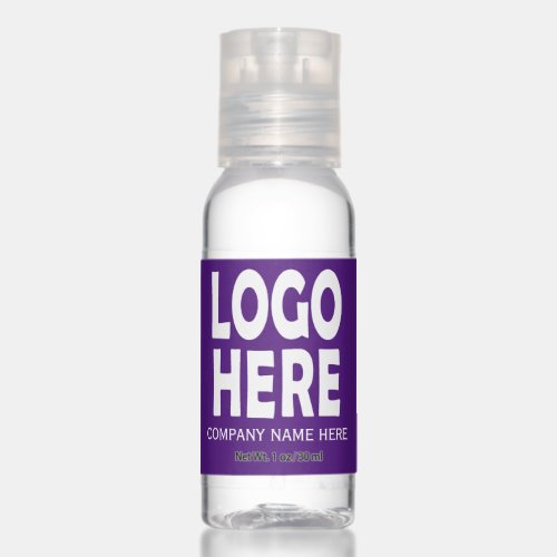 Modern purple business custom logo promotional hand sanitizer