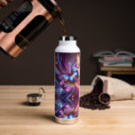 Modern Purple Butterfly Water Bottle