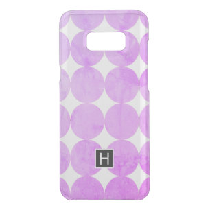 Modern Purple Circles   Monogram Uncommon Samsung Galaxy S8+ Case