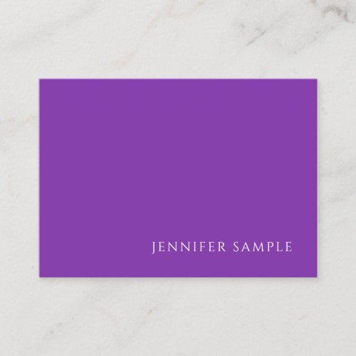 Modern Purple Color Template Professional Elegant Business Card