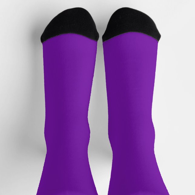 Modern Purple Crew Socks (Top)