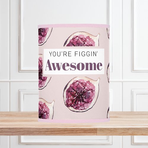 Modern Purple Fig Pattern  Youre Figgin Awesome Lamp Shade