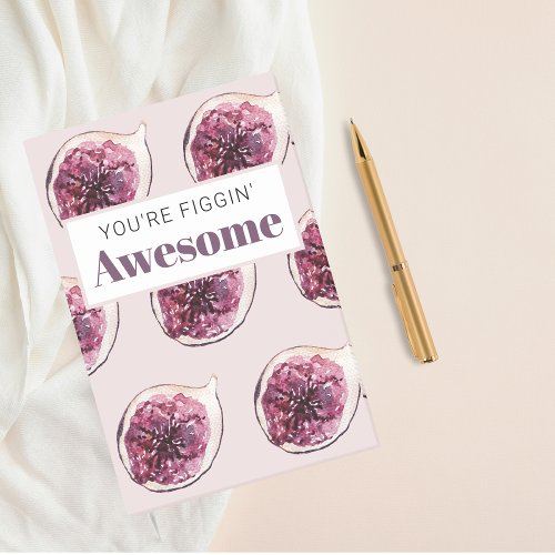 Modern Purple Fig Pattern  Youre Figgin Awesome Post_it Notes
