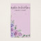 Modern Purple Floral Jewelry Earring Display Card