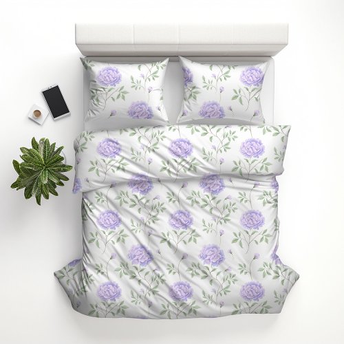 Modern Purple Floral Pattern 