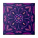 Modern Purple Geometric Pattern Ceramic Tile | Zazzle