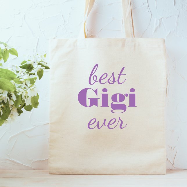 Modern Purple Gigi Personalized Custom  Mug Tote Bag (Creator Uploaded)