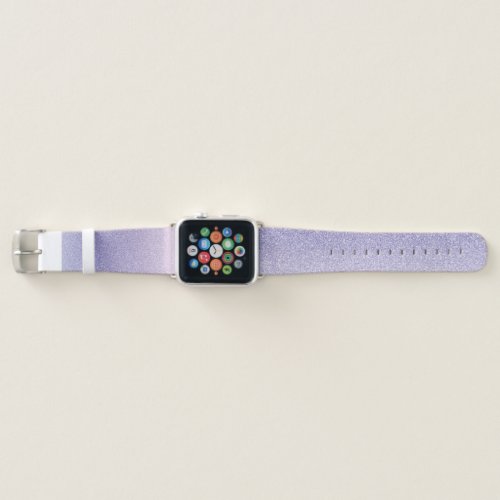 Modern Purple Glitter Sparkles Gift Apple Watch Band