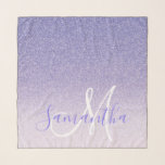 Modern Purple Glitter Sparkles Personalized Name Scarf<br><div class="desc">Introducing our collection of modern and glamorous products: "Modern Purple Glitter Sparkles Personalized Name." These eye-catching items are designed to add a touch of elegance and personalization to your life. With a mesmerizing purple glitter and sparkles motif, our products are perfect for those who love a bit of sparkle in...</div>