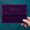 Modern Purple Gold Agate Plum Wedding Envelope