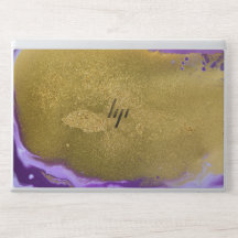 Modern purple gold marble