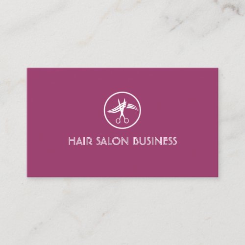 Modern Purple Hair Stylist Beauty Salon Loyalty Card