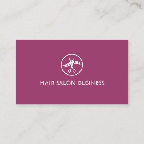 Stylish Purple Hair Salon Business Loyalty Card Business Card Template