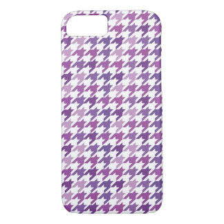 Modern Purple Houndstooth Pattern. iPhone 8/7 Case