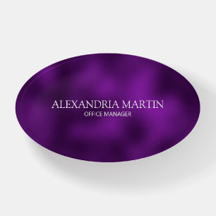 Modern Purple Job Title Name Paperweight
