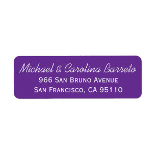 Modern Purple Labels
