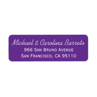Modern Purple Labels