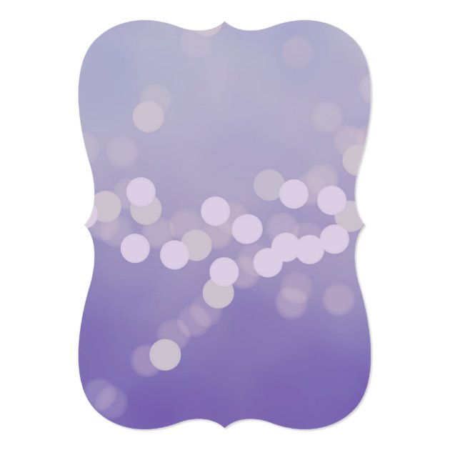 Modern Purple Lilac Bokeh Dots Wedding Invitations