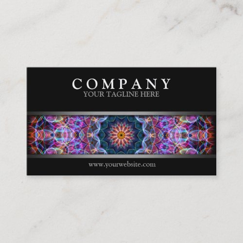 Modern Purple Lotus Business Cards