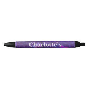 Modern Purple Marble Abstract Back to School Pen