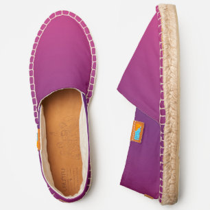 Modern Purple Ombre Pattern Espadrilles