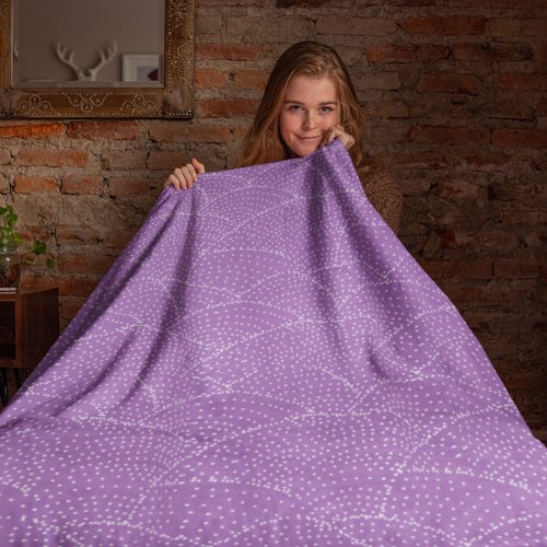 Modern Purple or any color Abstract Pattern Fleece Blanket