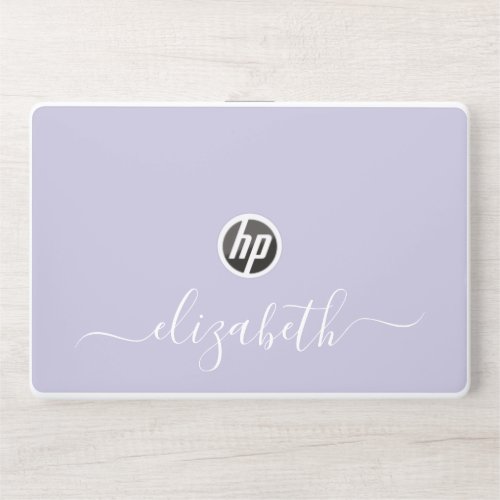 Modern Purple Personalized HP Laptop Skin