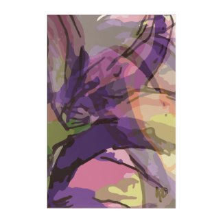 Modern Purple Pink Flower Paint Acrylic Print