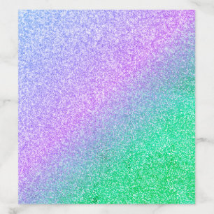 Modern purple pink gold ombre bright green glitter envelope liner
