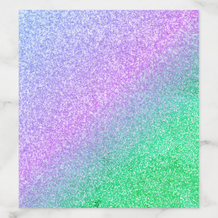 Modern purple pink gold ombre bright green glitter envelope liner | Zazzle