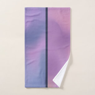 Modern Purple & Pink Swirling Abstract Design Bath Towel Set