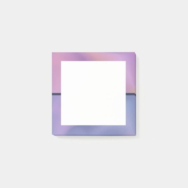 Modern Purple & Pink Swirling Abstract Design Post-it Notes (Front)