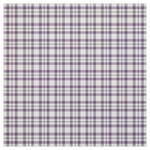 Modern Purple Plaid Fabric