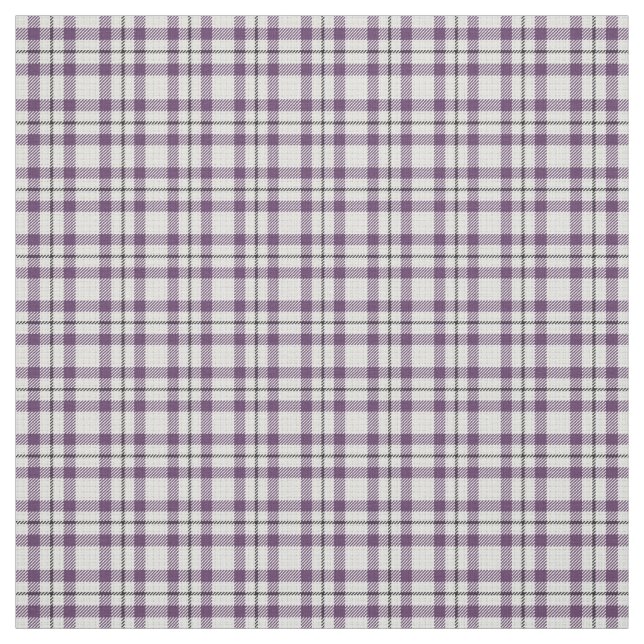 Modern Purple Plaid Fabric (Swatch)