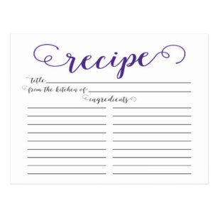 Purple Bridal Wedding Shower Supplies Zazzle