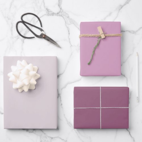 Modern Purple Solid Color Wrapping Paper Sheets