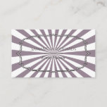 Modern Purple Sunbeam Striped Business Card