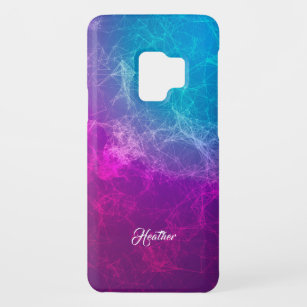 Galaxy Ombre Blue And Purple Background