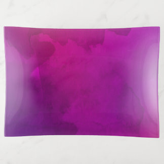 Modern Purple Watercolor Trinket Tray