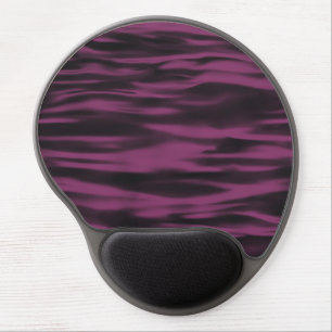 Modern Purple Waves Abstract Gel Mouse Pad