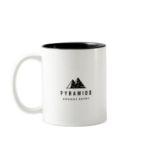 Modern Pyramids & Egyptian Hieroglyphics Mug