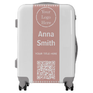 Modern QR code and Logo Luggage