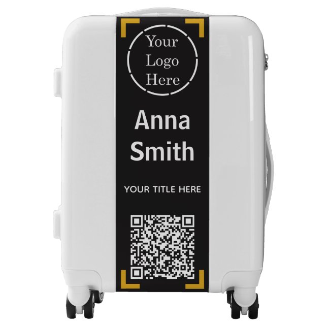 Modern QR code and Logo Luggage (Front)