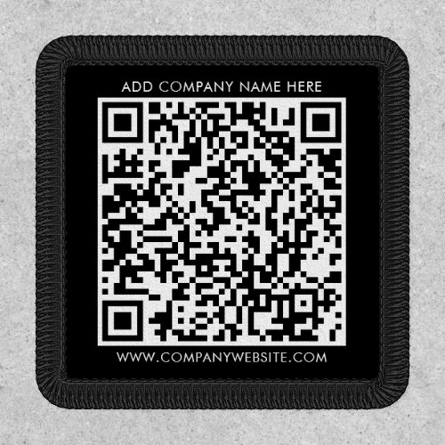 Modern QR Code Business Promotional Swag Patch