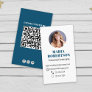 Modern QR Code Custom Photo | Connect With Us Business Card
