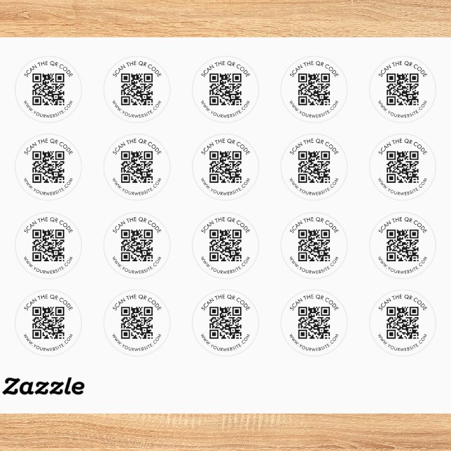 Modern QR Code Custom Text Label (Creator Uploaded)